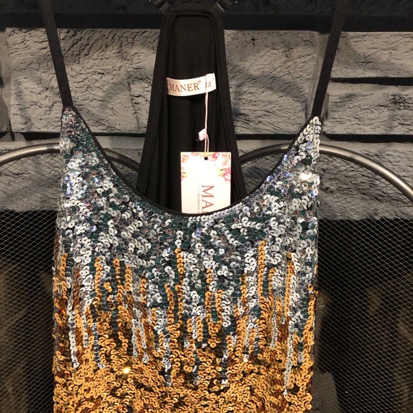 Maner Shimmer Sequin Top - Picture 2 of 3